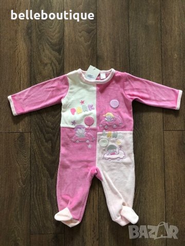 Стилно бебешко гащеризонче ромпър 6 месеца