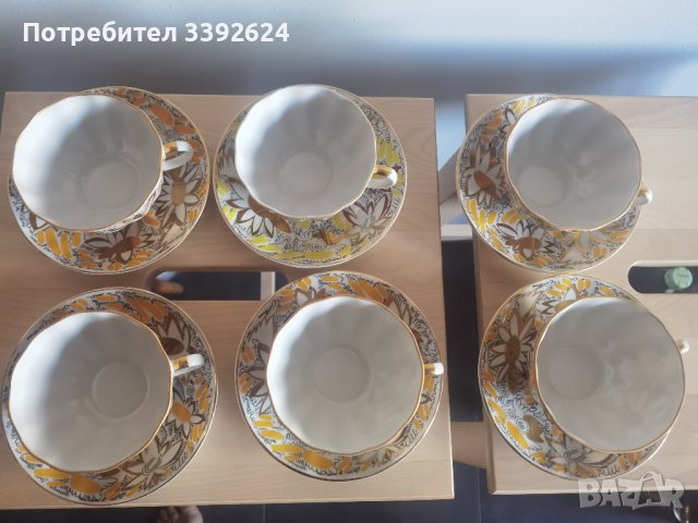 Руски сервиз с позлата, снимка 3 - Сервизи - 37690973