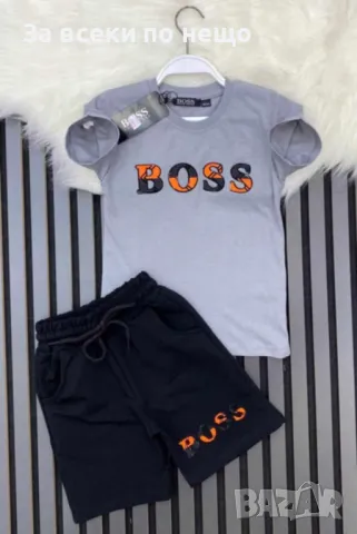 Hugo Boss Детски Къс Летен Комплект Хуго Бос - Размери: 3-4г Код B281