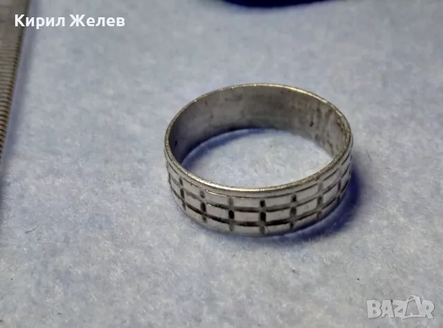 СТИЛНА ВИНТИДЖ АРТ ОРНАМЕНТИКА СРЕБЪРНА ХАЛКА ПРЪСТЕН СРЕБРО 925 МАЙСТОРСКА РАБОТА 48608, снимка 8 - Пръстени - 50337643