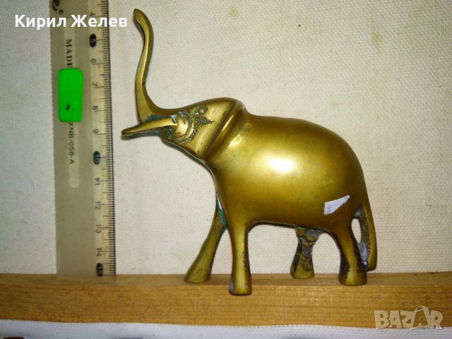 КЪСМЕТЛИЙСКА ОРНАМЕНТИРАНА МЕСИНГОВА ФИГУРКА СЛОНЧЕ - За ЩАСТИЕ МЕТАЛНА Статуетка за ДОМА 41398, снимка 4 - Статуетки - 43888509