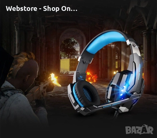 Интересни геймърски слушалки в два цвята KOTION EACH G9000 - EP8, снимка 6 - Слушалки за компютър - 53532404