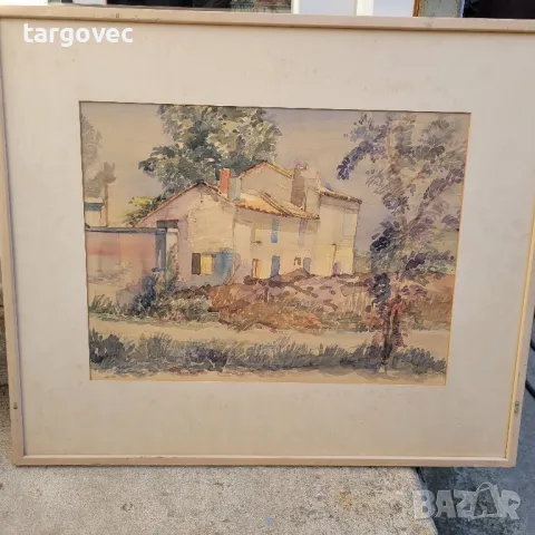 красив акварел размер 68 на 58 см