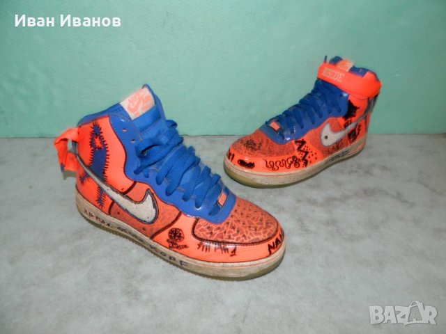 NIKE AIR FORCE 1 HI CMFT PRM RW QS "TOTAL CRIMSON"номер 43-44, снимка 5 - Маратонки - 39290653