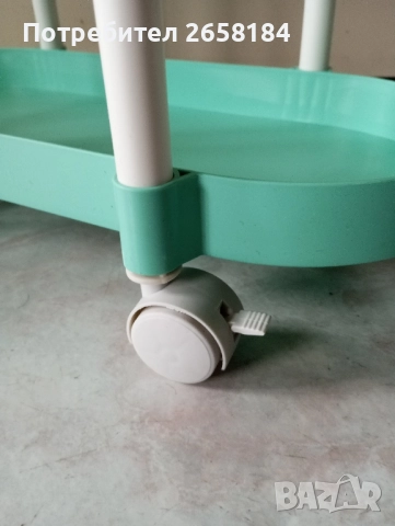 Помощна масичка вис.87см, с колелца със стопери, снимка 3 - Други стоки за дома - 51974607