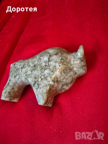 Фигура на Бик от камък, снимка 2 - Статуетки - 51555694