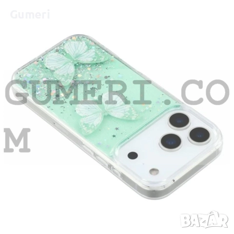 Apple iPhone 17 Pro Силиконов Гръб с Пеперуди, снимка 11 - Калъфи, кейсове - 52177261