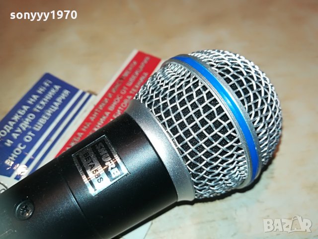 shure beta sm58s-profi microphone-внос germany 1106212032, снимка 8 - Микрофони - 33186658