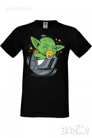 Мъжка тениска Star Wars baby yoda 3,Междузвездни войни,Филм,Изненада,Подарък,Повод,, снимка 2 - Тениски - 37718189