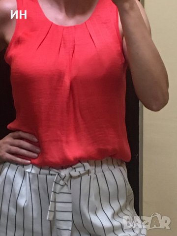 Лятна блуза в цвят Диня, снимка 6 - Потници - 33361864