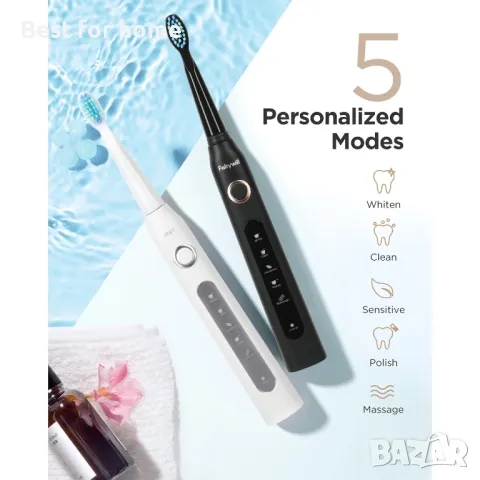 Комплект електрическа зукови четка за зъби Fairywill D7 , снимка 3 - Други - 48725042