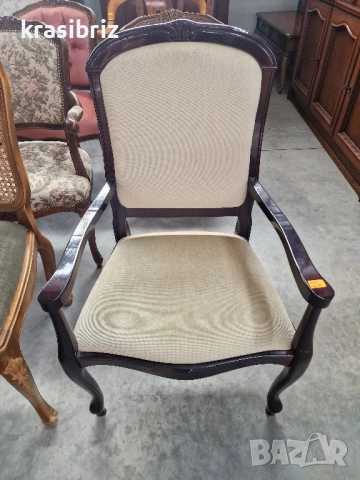 Масивно Бароково Кресло -внос от Германия! , снимка 2 - Столове - 52195400