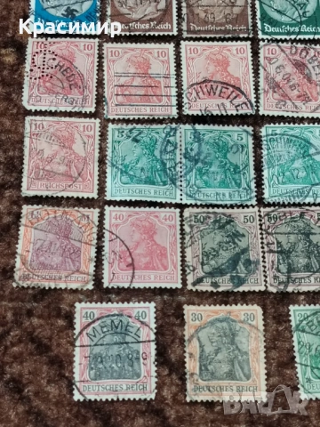 Винтидж ПОЩЕНСКИ марки DEUTSCHES REICH, снимка 8 - Филателия - 53023744