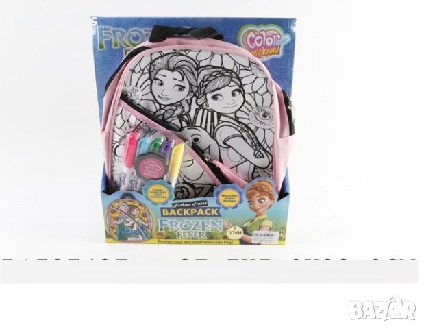 Детска раница за оцветяване Замръзналото кралство