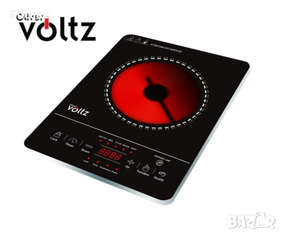 Инфрачервен котлон Oliver Voltz, 2000W, 280 x 360mm., 8 нива на температурата, LED екран, Черен, снимка 5 - Друга електроника - 52852403