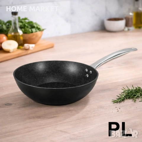 Уок тиган Oliver Voltz Biostone OV54420N28 – Ø28 см, Кован алуминий, Мраморно покритие