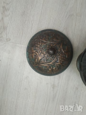 ретро месингова купа,захарница, снимка 4 - Други ценни предмети - 38248563