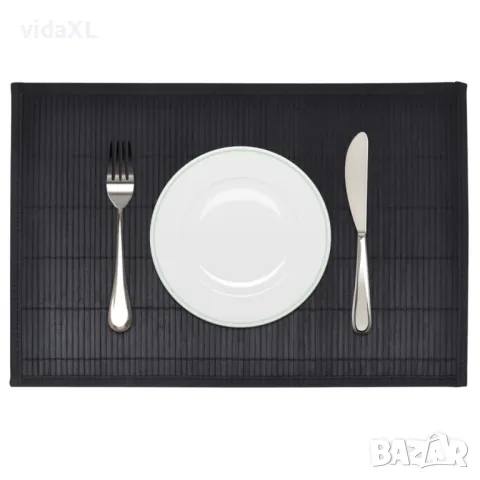 Bamboo Placemats 30 x 45 cm Black(SKU:242109), снимка 2 - Други стоки за дома - 49343953