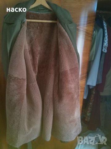 Военна полева шуба стар образец с подплата и яка от овча кожа, снимка 3 - Палта - 26858991