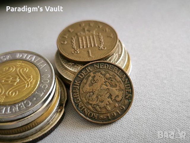 Монета - Нидерландия - 1 цент | 1919г., снимка 2 - Нумизматика и бонистика - 43688364