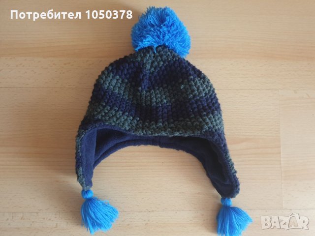 Плетена топла зимна шапка за момче, снимка 3 - Бебешки шапки - 26743812