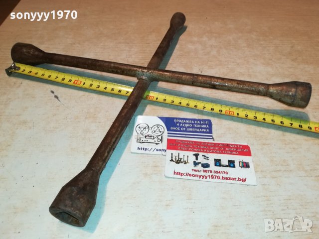 КЛЮЧ ЗА ГУМИ-КРЪСТАЧКА 17-19-21-22мм-ГЕРМАНИЯ 1012211208