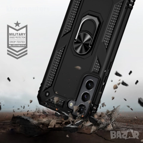 Samsung Galaxy S22 5G Удароустойчив Ring Holder Калъф и Протектор, снимка 4 - Калъфи, кейсове - 52955290