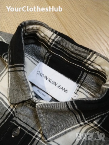 Calvin Klein Jeans M size Мъжка риза с дълъг ръкав, снимка 7 - Ризи - 53273545