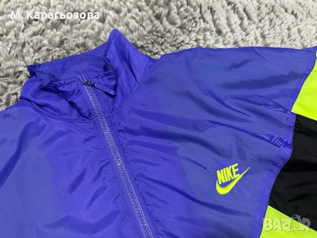 Мъжки винтидж 90s Nike color block windbreaker tracksuit, Размер XL, снимка 5 - Спортни дрехи, екипи - 52554432