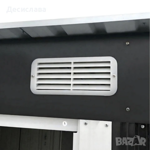 Метална градинска къща за инструменти с вентилация и заключване - 277 × 299 × 192 см, снимка 10 - Други - 53137427