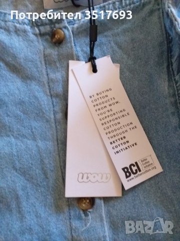 Дънкова рокля WOW 146 / 152 / 158 XS, снимка 4 - Детски рокли и поли - 38375132