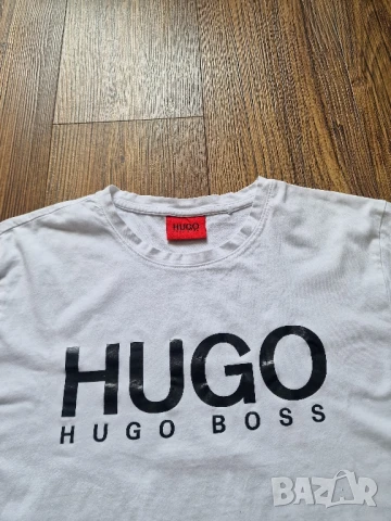Страхотна мъжка тениска HUGO BOSS размер L , снимка 4 - Тениски - 50529516