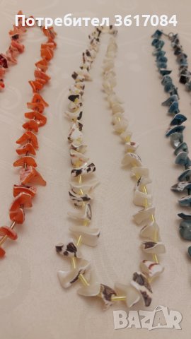 Колие, гердан, огърлица от естествен седеф, снимка 4 - Колиета, медальони, синджири - 39379285