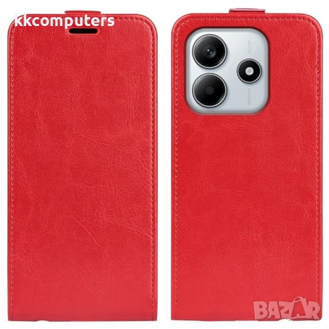 Xiaomi Redmi Note 14 4G Flip2 Кожен Калъф и Скрийн Протектор, снимка 3 - Калъфи, кейсове - 50891497