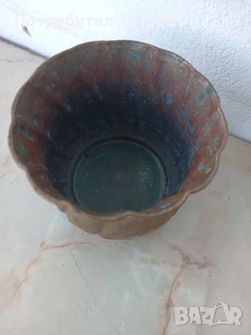 Медна кашпа , снимка 3 - Саксии и кашпи - 52108966