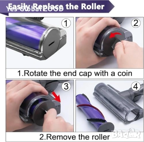 Съвместима Direct Drive четка за Dyson V7 V8 V10 V11 V15 , снимка 8 - Други стоки за дома - 53335653