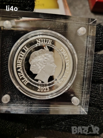Сребърна монета Годината на заека 2023г 1oz Proof 31.1грама ограничен тираж 2023броя, снимка 5 - Нумизматика и бонистика - 53422081