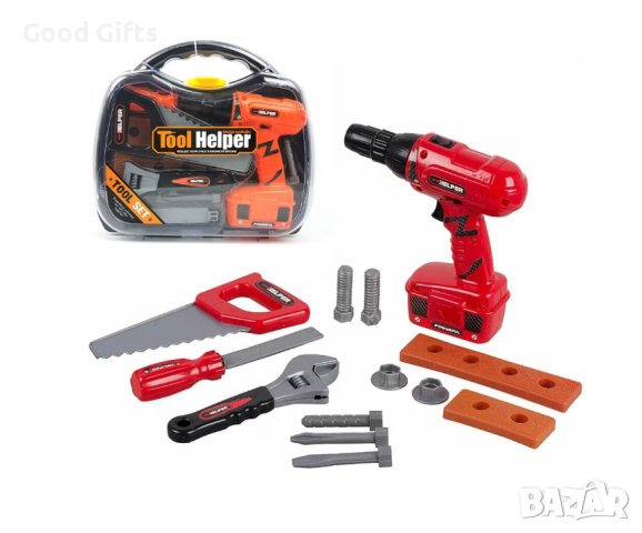 Комплект детски инструменти с винтоверт в куфар, снимка 2 - Други - 42949984