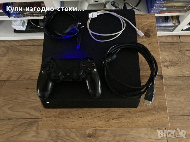 PS4 Slim 1TB с джойстик и игра, снимка 4 - PlayStation конзоли - 43296697