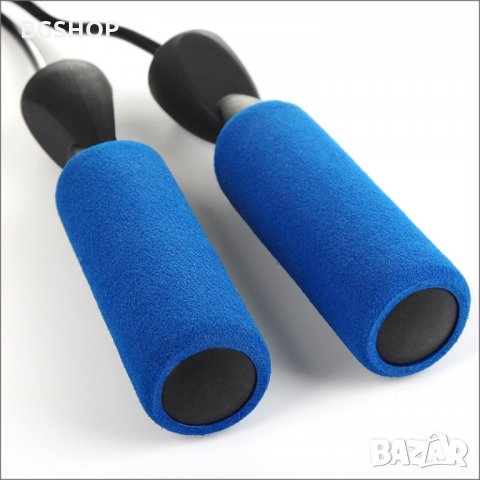 Въже за скачане / Фитнес въже - Синъо, снимка 5 - Фитнес уреди - 26937290