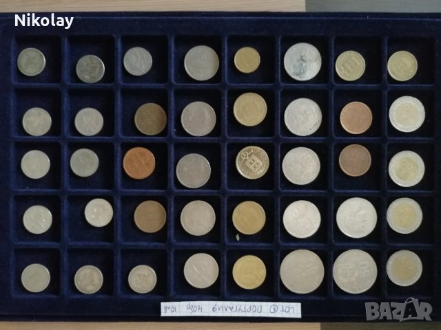 МОНЕТИ, LOT по 40 бр, ИТАЛИЯ, ПОРТУГАЛИЯ, ЮГОСЛАВИЯ, снимка 3 - Нумизматика и бонистика - 28559047
