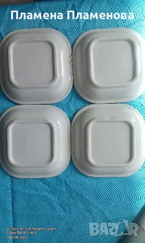 чинийки квадрат , снимка 2 - Чинии - 49387470