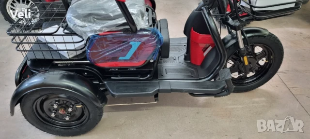 Триколка на ток 2000W 60V триместна високопроходима