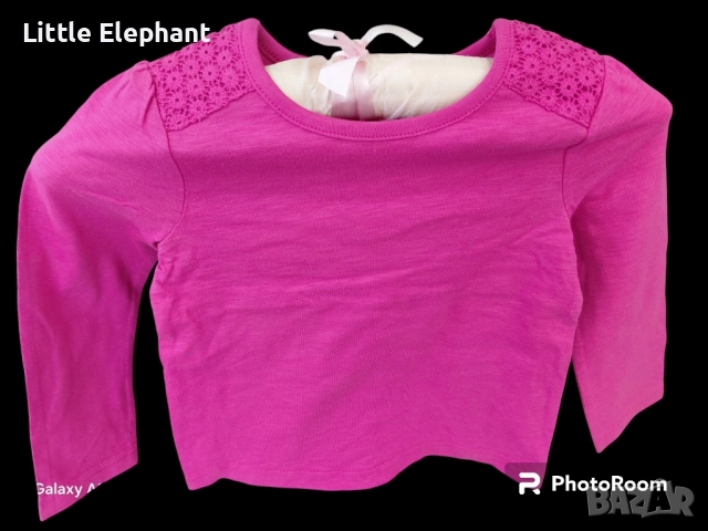 Блузка с дълъг ръкав за 2-3 год мом розово-лилава,plein/нова