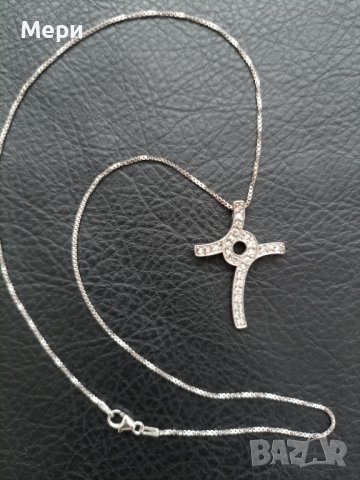 Сребърно колие 40 см.