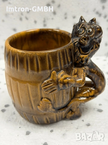 Авторска керамична чаша с дяволче FUODZIA Словения