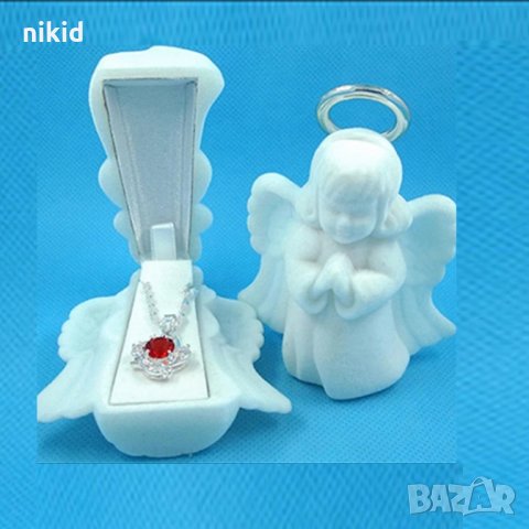 Ангел кутийка кутия за бижу колие пръстен обеци подарък рожден ден кръщене раждане и др