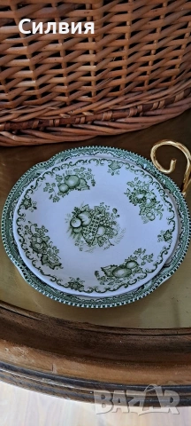 Две английски чинийки , снимка 5 - Антикварни и старинни предмети - 53367215