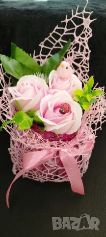 букет сапунени рози, снимка 3 - Романтични подаръци - 52352693