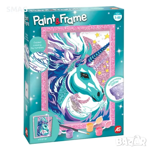 Paint & Frame Рисуване по номера Приказен еднорог S_1239531
